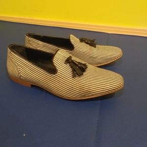 Men's striped loafers
